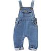 Verve Jelly Bambini Toddler Neonata Vestiti Denim Pagliaccetto Manica lunga Tuta Salopette corta Abiti di un pezzo Blu 100 18-24 mesi