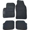 Rebeca Shop® Tappetini Auto nero compatibili per 500 dal 2007 anche Hybrid/Kit di Tappeti in Moquette su Misura (Set 2 Anteriori + 2 Posteriori) Ricamo logo 500