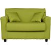 LIBEROSHOPPING.eu - LA TUA CASA IN UN CL Divano sfoderabile 2 posti in tessuto imbottito con braccioli larghezza 124 cm (Verde)