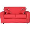 LIBEROSHOPPING.eu - LA TUA CASA IN UN CL Divano sfoderabile 2 posti in tessuto imbottito con braccioli larghezza 146 cm (Rosso)