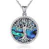 Odinstone Collana Albero della Vita Argento 925 Ciondolo Famiglia Cuore Collana per Mamma Gioielli Donna Regali per Figlio Figlia