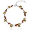 Copal Splendido Bracciale In Ambra Con Fascino E Stile In Argento 925 Regolabile
