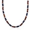 Kuzzoi Buddha - Collana da Uomo in Legno di Heishi e Cocco (5-6 mm) Con Perla in Argento Sterling 925, Stile Surfista