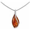 Copal Collana Da Donna In Argento 925 Con Ambra Baltica Colore Miele Regolabile