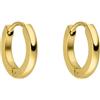 Purelei Orecchini Ike (Oro) - Creoli da Donna in Acciaio Inossidabile, 14 mm di Diametro - Gioielli Durevoli, Ideali Come Regalo