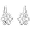 SOFIA MILANI - Orecchini da Donna in Argento 925 - con Pietra Zircone - Orecchino Pendente a Fiore - E1618