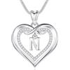 EUDORA Harmony Ball Collane Iniziali per Donne Ragazze, CZ Doppio Cuore Lettera N Ciondolo, Alfabeto Infinity Love Heart Collana Compleanno Gioielli Regali per Migliori Amici