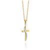 fish Collana In Oro 333 Con Pendente A Croce In Confezione Regalo