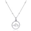 WANDA PLATA Collana con Ciondolo Montagna da Donna e Ragazza in Argento Sterling 925