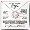NONNA PROFESSIONISTA Collana Donna Figlia Nipote Amore Finitura in Oro, Argento Idee Regali per lei Compleanno Natale - Cofanetto con DEDICA incluso (Argento - Figlia)