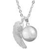 AEONSLOVE Collana Angeli Gravidanza, Ciondolo Chiama Angeli Bola Messicana Maternità per Neo Mamma Regalo Donna in Gravidanza