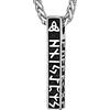 FaithHeart FaithHear Collana Uomo Vichinga Vintage Barra Ciondolo Rune Vichinghe Amuleto del Mito Nordico Collana in Pelle Intrecciata Regalo Compleanno