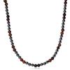 GAVU Collana da Uomo di Pietre Naturali e Cristalli, Collana di Perline di Ematite e Occhio di Tigre Rosso da Uomo 50cm