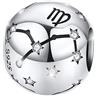 MariaFonte Maria Fonte Bead Charm Segno Zodiacale Vergine in Argento Sterling 925, Compatibile con Le più Diffuse Marche di Braccialetti e collane.