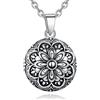 EUDORA Harmony Ball Collana Gravidanza Bola Music Bell Collana Fiore della Vita Ciondolo per Donne in Gravidanza Madre Regalo gioielleria