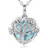 EUDORA Harmony Ball Collana Chiama Angeli Gravidanza Ciondolo Per Donne incinte, Collana Cuore Albero della vita ciondolo con musicale Sfera per Futura Madre Regalo Gioielleria