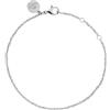Purelei Bracciale Brave (argento), cinturino in filigrana impermeabile da donna, semplice bracciale in acciaio inox, regalo per donne, lunghezza regolabile 16-19 cm, Acciaio inossidabile