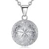 EUDORA Harmony Ball Collana Angeli Gravidanza Ciondolo Chiama Angeli Collane da Donna Bola Messicana Maternita per Future madre Regalo Originale Bel Gioielli, 114cm+76cm