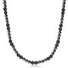 GAVU Collana da Uomo di Pietre Naturali e Cristalli con Perline di Ematite e Pietra Lavica 60cm