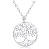 WANDA PLATA Collana Ciondolo Albero della Vita Donna e Ragazza in Argento Sterling 925, Gioielli Regalo Mamma, Nonna (45)