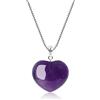 COAI Collana da Donna in Argento Sterling con Ciondolo Cuore in Ametista