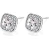 VONSSY Orecchini a perno con pietre preziose ipoallergeniche, orecchini in cristallo con zirconi brillanti, 925 perni d'argento senza nichel, orecchini quadrati con diamanti creati,regalo di gioielli