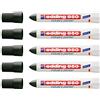 Edding Marcatore a cera 950, uso industriale, 10 mm | (5 Marcatori, nero)