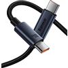 Baseus Cavo USB C a Type-C Ricarica Rapida 100W, 1 Metri Cavetto USB C con PD 3.0, PPS, QC 5.0/4.0+, Tipo C Cavo per MacBook Air/Pro, iPad Pro 12.9/11/Air/Mini, Samsung Galaxy S22/21/20, Huawei