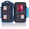 Ares Foto® Custodia per schede di memoria / scatola di protezione / immagazzinamento per 8x SD Cards + 4x Compact Flash (CF) Cards