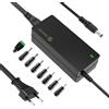 Gonine Alimentatore switching 12V 5A 60W adattatore CA con spina CC 5,5 x 2,1 mm e connettore jack CC 11 PC per strisce luminose a led, monitor del computer e altro