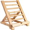 FadyDail Supporto Tablet in Legno di Bambù, Supporto Telefono Cellulare da Scrivania, Supporto iPad in legno Tablets Supporto per iPad iPhone e Tutti i Tablet(Grande Dimensione)