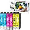 Starlet24 6x Cartucce per stampante 502XL compatibile per Epson 502XL cartuccia d'inchiostro per Expression Home XP-5105 XP-5100 Workforce WF-2860DWF WF-2865DWF XP5105 (2 Ciano, 2 Magenta, 2 Giallo)