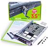 WORKDONE Vassoio caddy da 3,5 pollici per disco rigido -Compatibile con server PowerEdge Dell 11°-13° generazione - Adattatore a slitta SAS SATA -hot plug scomparto del carrier -Facile configurazione