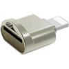 Whisverse Lettore di schede Mini per -SD Adattatore di Memoria OTG Esterna Lettore di Schede per IOS 13 14 12/Mini/Pro Max Gold