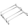 Dianoo Portabicchieri Sotto Gabinetto Sospensione Rack Porta Calici Di Vino Titolare Con Viti Finitura Cromata 27cm 2 Righe