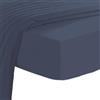 Pizuna Linens Pizuna Lenzuolo angoli Singolo 100% Cotone 90x200 Blu 400 fili trama sateen