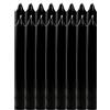 Etrexonline Candele Lunghe per Candelabro Senza Profumo, Durata 7,5 Ore - Set de 16 unità Candele Nere