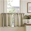 TOPICK Tenda Cucina Tende Corte Piccole Brise Vento, Taupe 65x60 cm 2 Pannelli con Passante per Traversa Per Finestra, Armadio, Mobile Basso, Camera e Copertura Sotto Lavandino