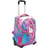 Gopop Zaino Trolley Unicorno con Due Ruote Rinforzate Scuola 47x34x23 cm + Portachiavi Omaggio