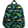 Mnsruu Zaino personalizzato per bambini, zaino personalizzato con nome/testo, borsa per bambini con dinosauri per bambini per asilo nido per ragazze ragazzi, Multicolore, Taglia unica, Zaino per bambini