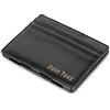 Jaimie Jacobs ® Portafoglio Magico con Incisione, Magic Wallet Flap Boy Slim - l'Originale - Protezione RFID, Portafoglio Uomo Piccolo, Porta Carte di Credito Slim (Nero)