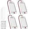 MERTTURM Plafoniera LED Camper 12V, 48 LED 800LM Super Luminosa Illuminazione Interna per Auto Luce con Interruttore ON/off, Lampada Camper per Auto Camion Van Barca Rimorchio Roulotte(4PZ)