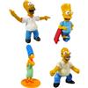 OPO 10 - Lotto di 4 statuine Simpson Homer, Marge, Bart: Vedi Foto / LSIM1