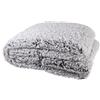 HOME DECO FACTORY TX8009 - Plaid Sherpa, in poliestere, 120 x 150 x 2 cm, colore: Grigio
