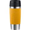 Emsa Travel Mug Classic N20208 - Tazza termica da viaggio, 0,36 litri, tappo a vite, in acciaio inox, 4 ore caldo e freddo per 8 ore, 100% ermetico, lavabile in lavastoviglie, apertura a 360°, giallo