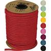Halbach Seidenbänder Tubo di carta premium | Larghezza: 4 mm Lunghezza: 30 m | Filato tubolare riempito e resistente agli strappi, filo di carta per targhette per nome della cameretta o per fai da te,