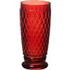 Villeroy & Boch Boston Coloured Bicchiere Birra, 400 ml, Vetro Cristallo, Rosso, 16.2 cm