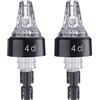 Westmark 2 Beccucci Dosatori, Dosaggio per Ciascun Beccuccio: 4 cl, Plastica, Auto-Pour, Trasparente, 994022EG