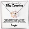 NONNA PROFESSIONISTA Collana Donna Prima Comunione Argento Idee Regali per lei Comunione in chiesa Donne Cresima - Cofanetto con DEDICA incluso (Bianco - Prima Comunione)