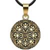 EUDORA Harmony Ball Collana Chiama Angeli Gravidanza, Collana Fiore della Vita Ciondolo per Donna incinta Regalo per Mamma futura Originale Gioielli, 114 cm + 76,2 cm